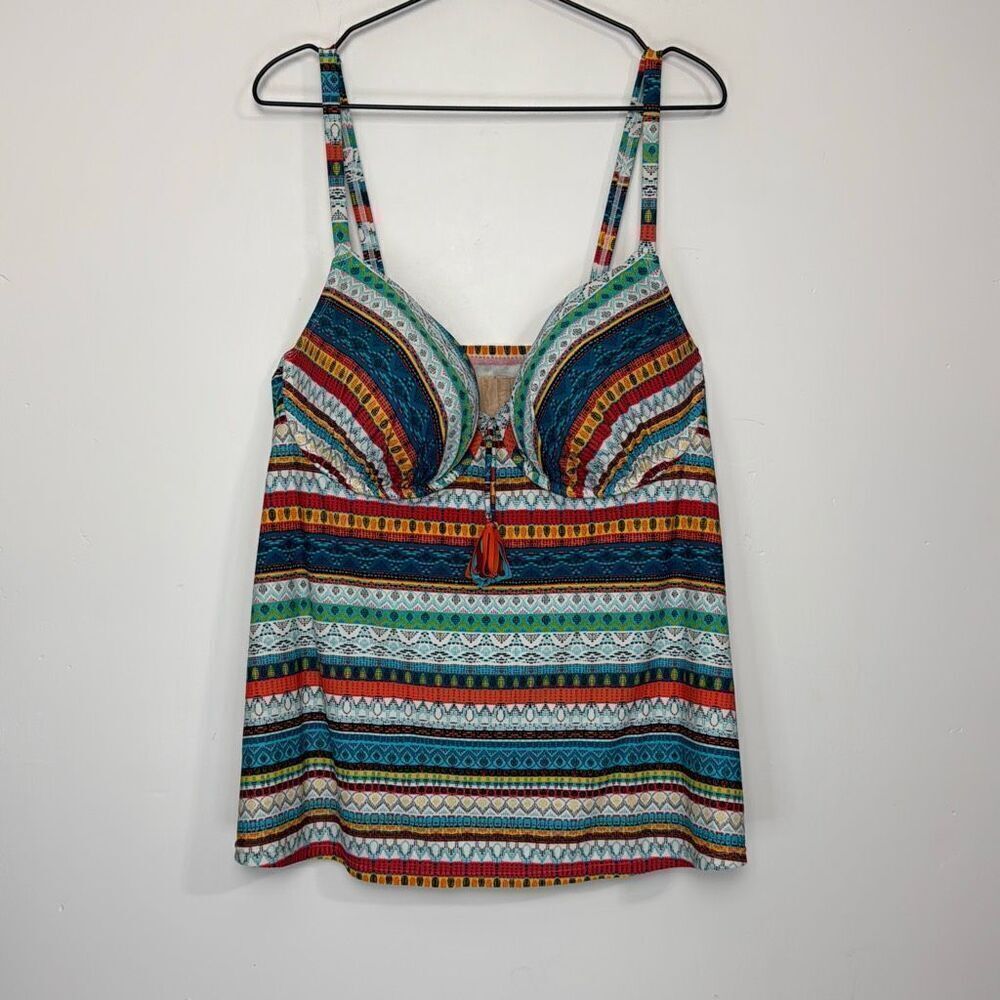 Lane Bryant Cacique Tribal Print 44D